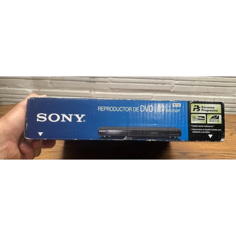 Sony CD/DVD/DVD+RW/+R/+R DL/-RW/-R/-R‎ DL/JPEG/MP3; REMOTE, DVP-SR200P, TESTED